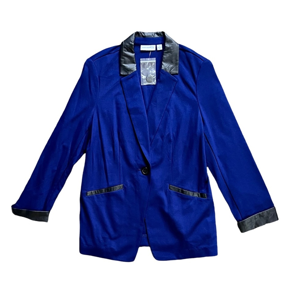NWT Susan Graver Single Button Medium Length Lightweight Blazer Jacket EUC 10